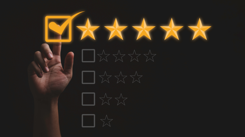 avaliação 5 estrelas para hotel ou pousada