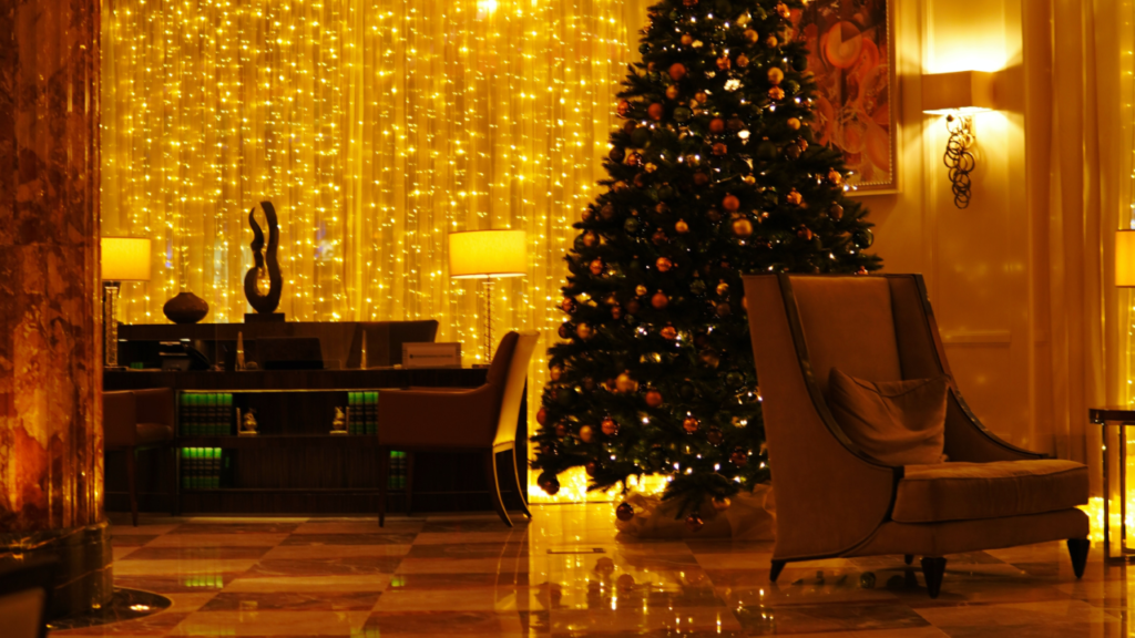 decoração de Natal em hotel