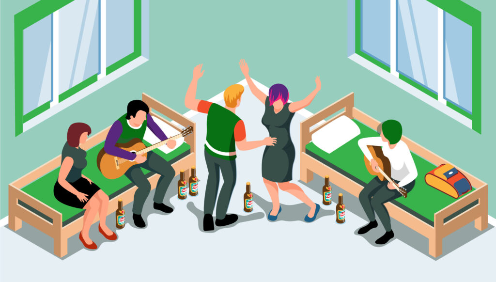 Experiência do Hóspede no hostel, eventos